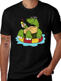 Relaxing Turtle Graphic T-Shirt