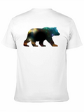 Galaxy Bear Graphic Black T-Shirt