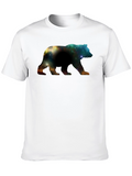 Galaxy Bear Graphic Black T-Shirt