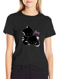 Lazy Day Cats Graphic T-Shirt