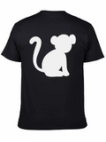 Monkey Graphic T-Shirt - Black