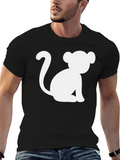Monkey Graphic T-Shirt - Black