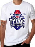 Hockey Teams Stick Together Graphic T-Shirt