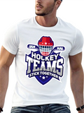 Hockey Teams Stick Together Graphic T-Shirt