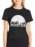 Mountain Graphic Black T-Shirt