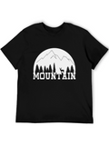 Mountain Graphic Black T-Shirt