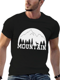 Mountain Graphic Black T-Shirt