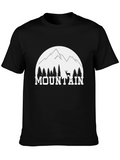 Mountain Graphic Black T-Shirt