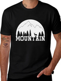Mountain Graphic Black T-Shirt