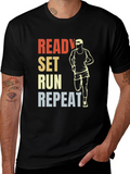 Ready Set Run T-Shirt - Sporty Graphic Tee