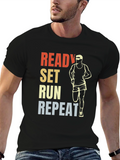 Ready Set Run T-Shirt - Sporty Graphic Tee