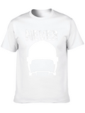 Never Give Up T-Shirt: Graphic Helmet Tee