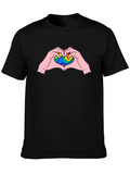 LGBTQ+ Heart Hands Graphic Tee - Pride