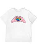 LGBTQ+ Heart Hands Graphic Tee - Pride