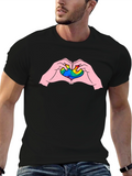LGBTQ+ Heart Hands Graphic Tee - Pride