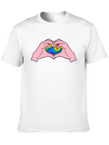 LGBTQ+ Heart Hands Graphic Tee - Pride