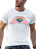 LGBTQ+ Heart Hands Graphic Tee - Pride