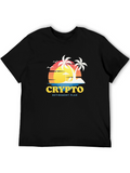 Crypto Retirement Plan T-Shirt - Beach Design