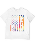 Autism Awareness USA Flag Graphic T-Shirt