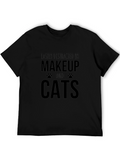 Easily Distracted by Makeup and Cats T-Shirt