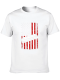 Harmonica American Flag Graphic T-Shirt