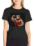 Bulldog Muscle Black T-Shirt