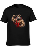 Bulldog Muscle Black T-Shirt