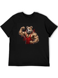 Bulldog Muscle Black T-Shirt