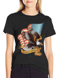 Eagle Spirit USA Graphic Print T-Shirt