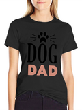 Dog Dad Black T-Shirt