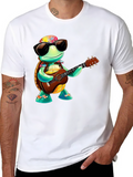 Turtle Hawaiian Guitar T-Shirt