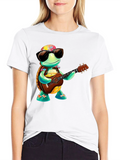 Turtle Hawaiian Guitar T-Shirt