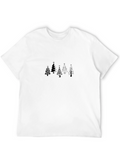 Black Christmas Tree Graphic Tee