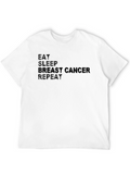 Eat Sleep Breast Cancer Repeat T-Shirt
