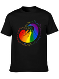 Pride Otter Graphic Tee - Black Unisex T-Shirt