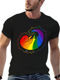 Pride Otter Graphic Tee - Black Unisex T-Shirt