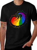 Pride Otter Graphic Tee - Black Unisex T-Shirt