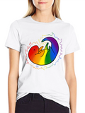 Pride Otter Graphic Tee - Black Unisex T-Shirt