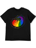Pride Otter Graphic Tee - Black Unisex T-Shirt