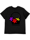 Floral Basket Graphic Tee