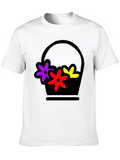 Floral Basket Graphic Tee