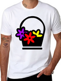 Floral Basket Graphic Tee