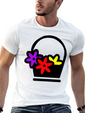 Floral Basket Graphic Tee