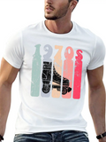 70s Roller Skates Disco Derby Retro Classic Cotton Tee – Unisex Comfort For Any Season