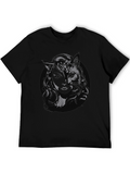Mystic Catwoman Graphic T-Shirt - Black