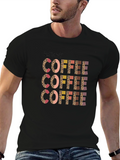 But First Coffee Graphic Tee - Leopard Print