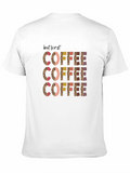 But First Coffee Graphic Tee - Leopard Print