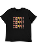 But First Coffee Graphic Tee - Leopard Print