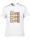 But First Coffee Graphic Tee - Leopard Print