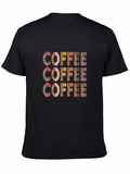 But First Coffee Graphic Tee - Leopard Print